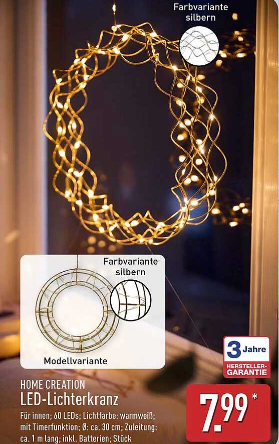 HOME CREATION LED-Lichterkranz