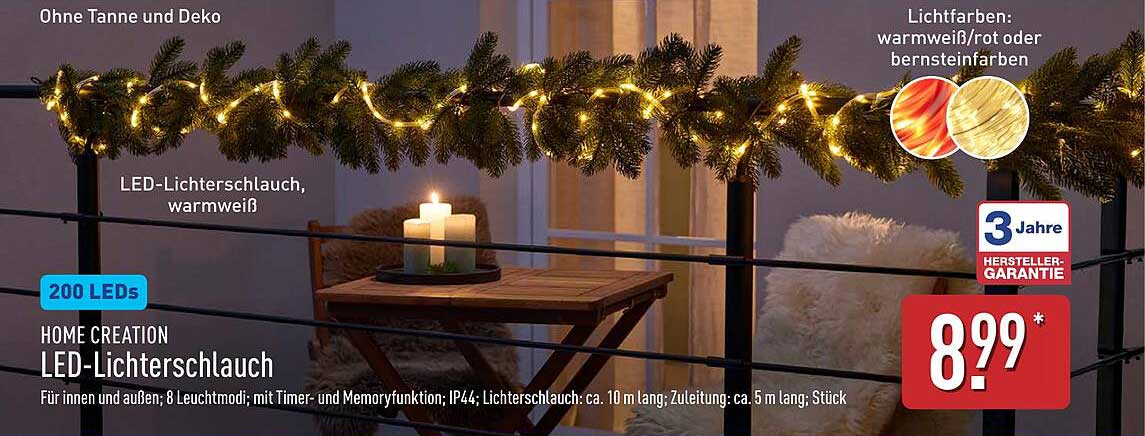 HOME CREATION LED-Lichterschlauch