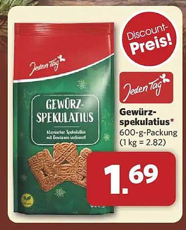 Jeden Tag Gewürzspekulatius 600 g