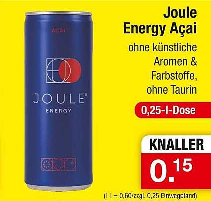 Joule Energy Açaí 0,25 l - ohne künstliche Aromen & Farbstoffe