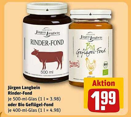 Jürgen Langbein Rinder-Fond und Bio Geflügel-Fond
