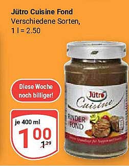 Jütro Cuisine Fond – Verschiedene Sorten