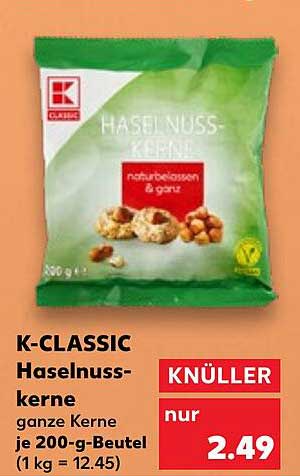 K-CLASSIC Haselnusskerne 200-g-Beutel