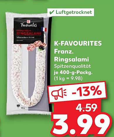 K-Favourites Franz. Ringsalami - Spitzenqualität