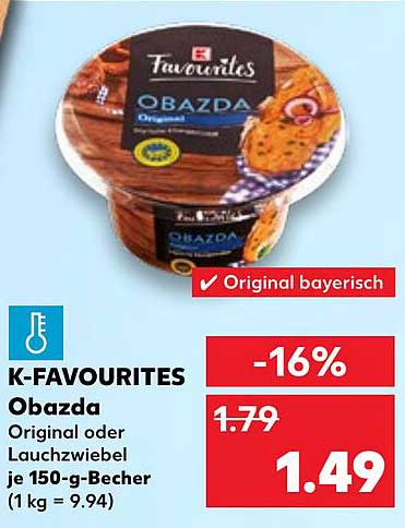 K-Favourites Obazda 150-g-Becher