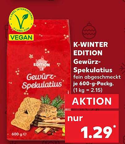 K-WINTER EDITION Gewürz-Spekulatius 600 g