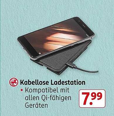 Kabellose Ladestation - Kompatibel mit allen Qi-fähigen Geräten