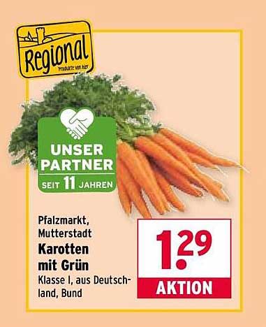 Karotten mit Grün - Klasse I, aus Deutschland, Bund