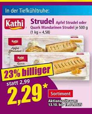 Kathi Strudel Apfel oder Quark Mandarin Strudel 500 g
