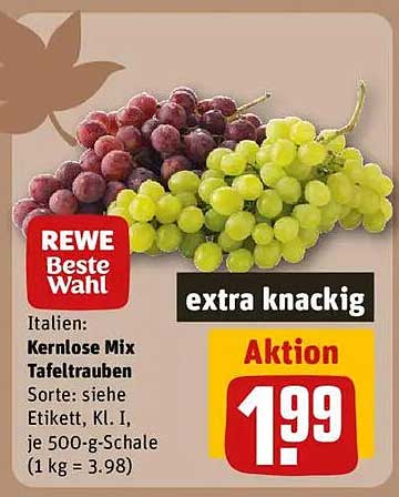 Kernlose Mix Tafeltrauben - extra knackig