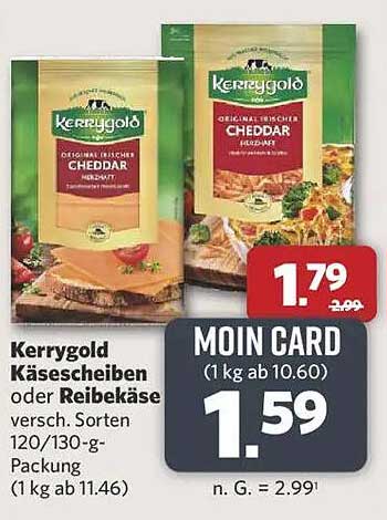 Kerrygold Käse - Scheiben oder Reibekäse
