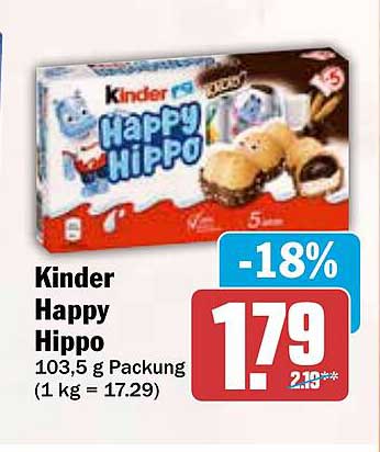 Kinder Happy Hippo