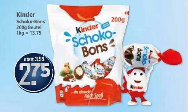 Kinder Schoko-Bons 200g Beutel
