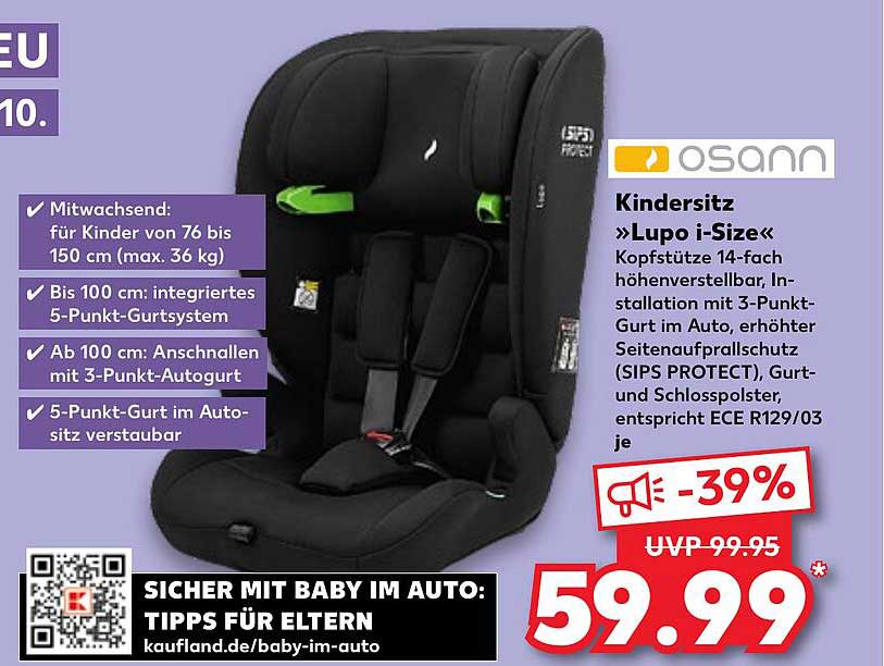 Kindersitz »Lupo i-Size« von Osann