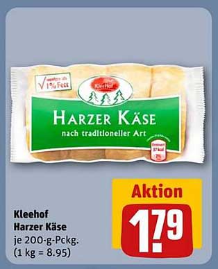 Kleehof Harzer Käse nach traditioneller Art, 200-g-Packung
