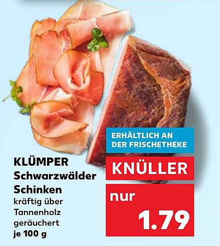 KLÜMPER Schwarzwälder Schinken - kräftig über Tannenholz geräuchert