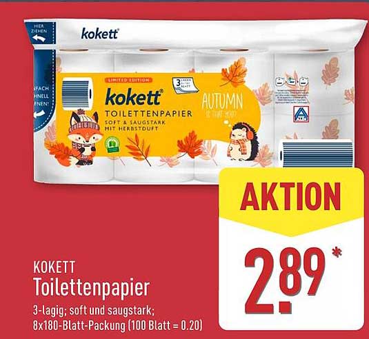 Kokett Toilettenpapier - 3-lagig und soft