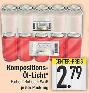 Kompositions-Öl-Licht je 5er Packung
