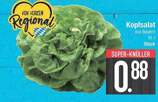 Kopfsalat aus Bayern Kl. I Stück