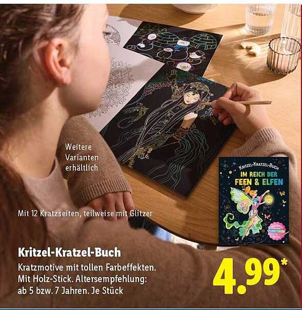 Kritzel-Kratzel-Buch - Im Reich der Feen & Elfen