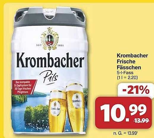 Krombacher Frische Fässchen 5-l-Fass