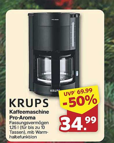 KRUPS Kaffeemaschine Pro-Aroma