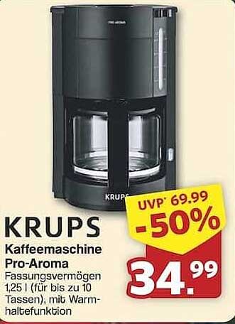 KRUPS Kaffeemaschine Pro-Aroma