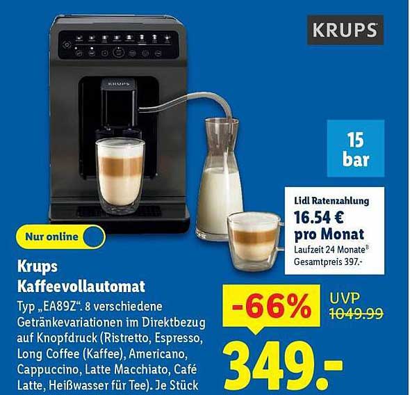 Krups Kaffeevollautomat Typ 'EA89Z'