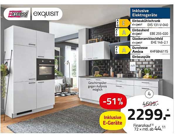 Küchenzeile exqisit inkl. E-Geräte – jetzt zum Hammerpreis!