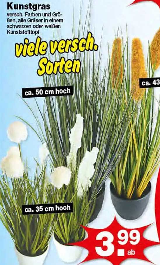 Kunstgras in verschiedenen Farben und Größen - ab 3,99 €