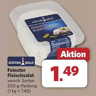 Küsten Gold Feiner Fleischsalat - Verschiedene Sorten 200-g-Packung