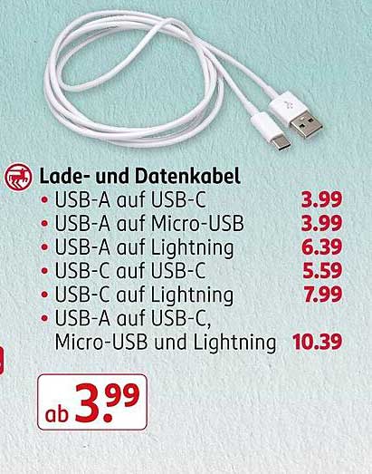 Lade- und Datenkabel