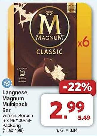 Langnese Magnum Multipack 6er