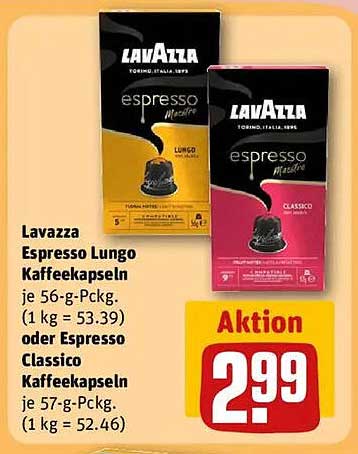 Lavazza Espresso Lungo oder Classico Kaffeekapseln – jetzt im Angebot!
