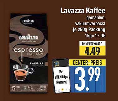 Lavazza Kaffee gemahlen, vakuumverpackt 250g