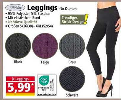 Leggings für Damen - Trendiges Strick-Design