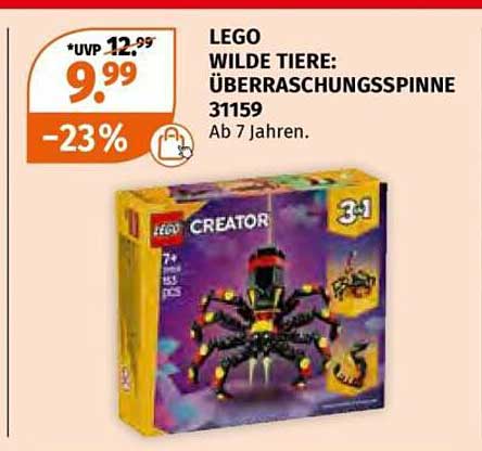 LEGO Wilde Tiere: Überraschungsspinne 31159