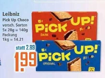 Leibniz Pick Up! Choco verschiedene Sorten 5x28g (140g)