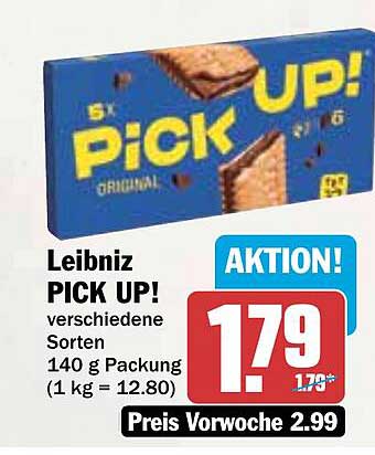Leibniz PICK UP! verschiedene Sorten 140 g Packung