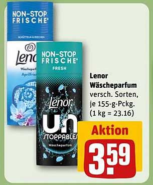 Lenor Wäscheparfum, verschiedene Sorten, je 155-g-Pckg.
