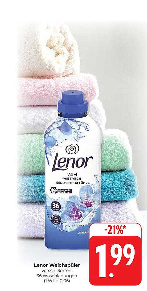 Lenor Weichspüler - Verschiedene Sorten, 36 Waschladungen