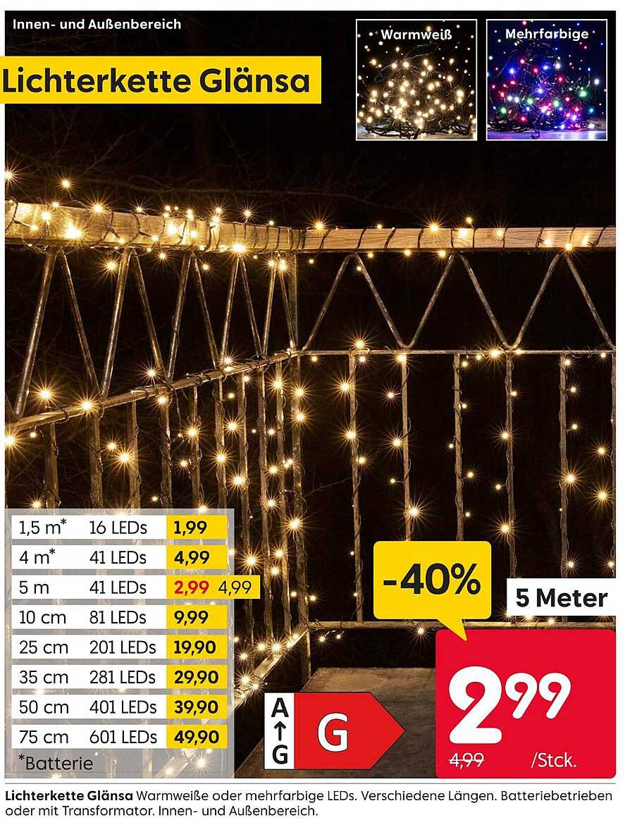 Lichterkette Glänsa - 5 Meter LED Lichterkette