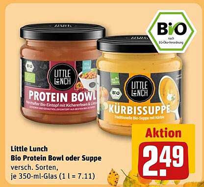 Little Lunch Bio Protein Bowl oder Suppe