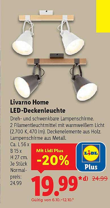 Livorno Home LED-Deckenleuchte