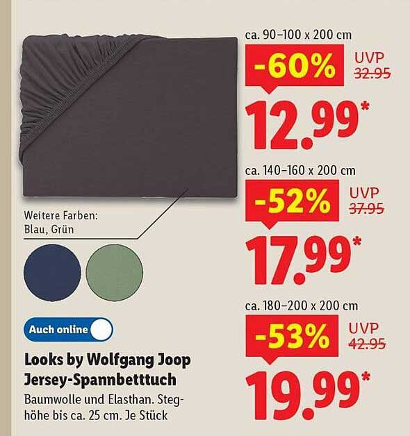 Looks by Wolfgang Joop Jersey-Spannbettuch