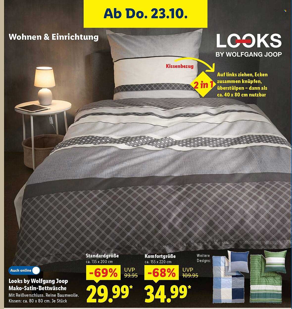 Looks by Wolfgang Joop Mako-Satin-Bettwäsche