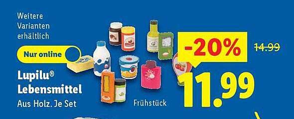 Lupilu® Lebensmittel aus Holz - Je Set