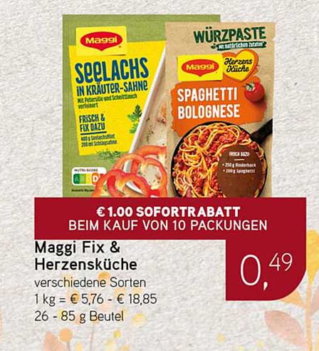 Maggi Fix & Herzensküche - Verschiedene Sorten