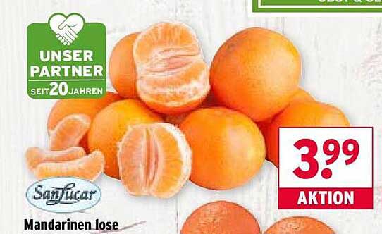 Mandarinen lose von SanLucar - Aktion zu einem tollen Preis!