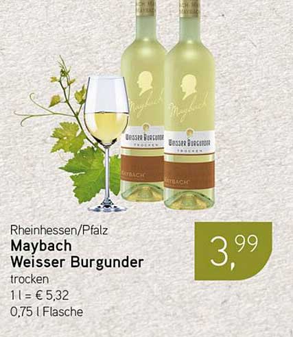 Maybach Weisser Burgunder trocken